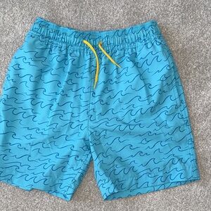 Crewcuts Boys Blue Wave Pattern Swim Shorts